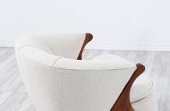  Karpen of California Mid Century Modern Boucle Lounge Chair by Karpen Of California - 3393326