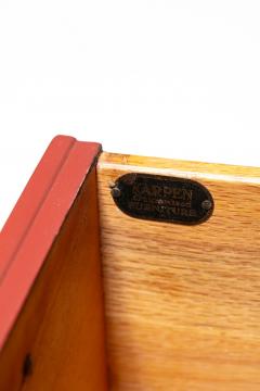  Karpen of California Pair of Karpen of California Nightstands in Sundried Tomato with Brass Hardware - 4662296
