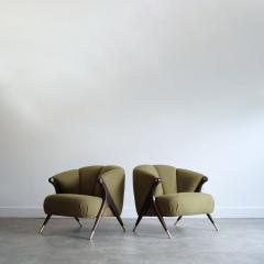  Karpen of California Set of Lounge Chairs by Karpen of California C 1950s - 4254464