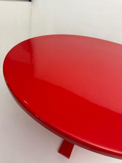  Kartell Red Dining Table 4997 Gardella Castelli for Kartell Italy circa 1970 - 4816542