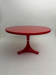  Kartell Red Dining Table 4997 Gardella Castelli for Kartell Italy circa 1970 - 4816546