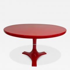  Kartell Red Dining Table 4997 Gardella Castelli for Kartell Italy circa 1970 - 4816649
