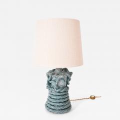  Kasa Gorgone turquoise ceramic lamp 32cm Barracuda Edition  - 4560236