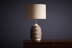  Kat Roger Kat Roger Table Lamp with hand crafted and hand painted ceramic base USA - 3397642