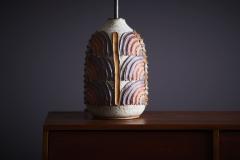  Kat Roger Kat Roger Table Lamp with hand crafted and hand painted ceramic base USA - 3397643