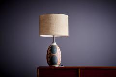  Kat Roger Kat Roger Table Lamp with hand crafted and hand painted ceramic base USA - 3397723