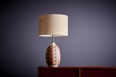  Kat Roger Kat Roger Table Lamp with hand crafted and hand painted ceramic base USA - 3397724