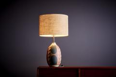  Kat Roger Kat Roger Table Lamp with hand crafted and hand painted ceramic base USA - 3397725