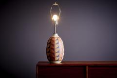  Kat Roger Kat Roger Table Lamp with hand crafted and hand painted ceramic base USA - 3397731