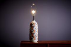  Kat Roger Kat Roger Table Lamp with hand crafted and hand painted ceramic base USA - 3397745