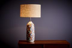  Kat Roger Kat Roger Table Lamp with hand crafted and hand painted ceramic base USA - 3397747