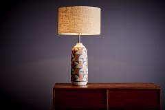  Kat Roger Kat Roger Table Lamp with hand crafted and hand painted ceramic base USA - 3397750