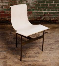  Katavolos Littel Kelly A Mid Century designed chair light parchment with medium antique bronze finish - 1968737