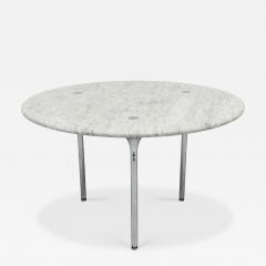  Katavolos Littel Kelly Katavalos Littell and Kelley 48 Dining Table Carrara Marble Laverne 1960s - 4444038