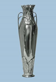  Kayserzinn Art Nouveau Pewter Vase Hugo Levin Kayserzinn Germany C 1900 - 2161318