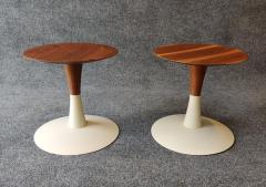  Keilhauer Post Modern Turn Sidetables Stools Patty Johnson Keilhauer Walnut Enamel - 2618158