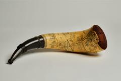  Kelly Kinzle Antiques Outstanding Carolina Map Powder Horn from the French and Indian War - 886435