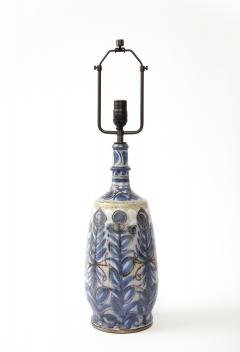  Keraluc Hand Thrown and Painted Glazed Ceramic Table Lamp Keraluc France - 3263188