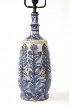  Keraluc Hand Thrown and Painted Glazed Ceramic Table Lamp Keraluc France - 3263189