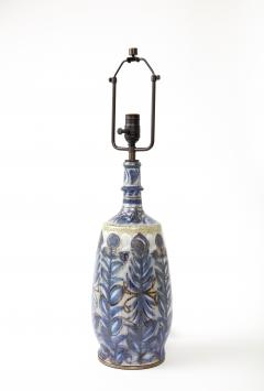  Keraluc Hand Thrown and Painted Glazed Ceramic Table Lamp Keraluc France - 3263192