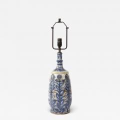  Keraluc Hand Thrown and Painted Glazed Ceramic Table Lamp Keraluc France - 3266147