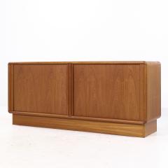  Kibaek Mobelfabrik Kibaek Mobelfabrik Mid Century Danish Teak Tambour Door Credenza - 4172814