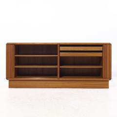  Kibaek Mobelfabrik Kibaek Mobelfabrik Mid Century Danish Teak Tambour Door Credenza - 4172817