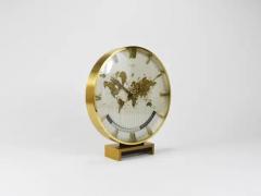  Kienzle Clocks Large Midcentury Kienzle GMT World Time Zone Brass Table Clock Germany 1960s - 4068308