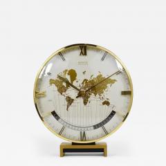  Kienzle Clocks Large Midcentury Kienzle GMT World Time Zone Brass Table Clock Germany 1960s - 4069908