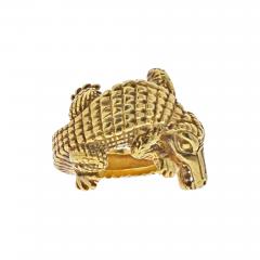  Kieselstein Cord KIESELSTEIN CORD 18K YELLOW GOLD ALLIGATOR WRAP RING - 2747380