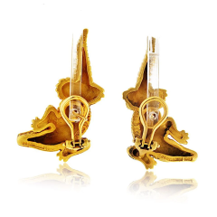  Kieselstein Cord Kieselstein Cord 18K Yellow Gold Alligator Earrings - 3982184