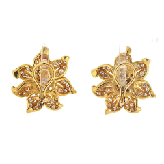  Kieselstein Cord Kieselstein Cord 18K Yellow Gold Diamond Flower 7 00cttw Earrings - 3992124