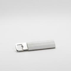  Kifu Paris Kifu Augousti Bottle Opener in White Shagreen with Stainless Steel Detail by KIFU Paris - 4208441
