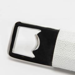  Kifu Paris Kifu Augousti Bottle Opener in White Shagreen with Stainless Steel Detail by KIFU Paris - 4208461