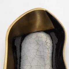  Kifu Paris Kifu Augousti Bowl in Bronze Patina Brass with Black Shell Details by KIFU Paris - 3882013
