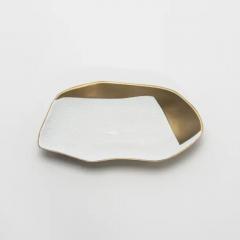  Kifu Paris Kifu Augousti Bowl in Bronze Patina Brass with White Shagreen Details by KIFU Paris - 3882023