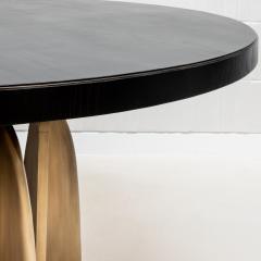  Kifu Paris Kifu Augousti Dining Table in Black Oak with Bronze Patina Brass by Kifu Paris IN STOCK - 4225119