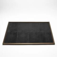  Kifu Paris Kifu Augousti Extra Large Rectangular Tray in Shagreen with Bronze Patina Brass by Kifu Paris - 3845031