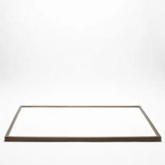  Kifu Paris Kifu Augousti Extra Large Rectangular Tray in Shagreen with Bronze Patina Brass by Kifu Paris - 3845249