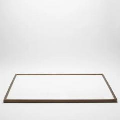  Kifu Paris Kifu Augousti Extra Large Rectangular Tray in Shagreen with Bronze Patina Brass by Kifu Paris - 3845251