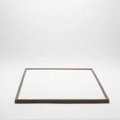  Kifu Paris Kifu Augousti Extra Large Rectangular Tray in Shagreen with Bronze Patina Brass by Kifu Paris - 3845259