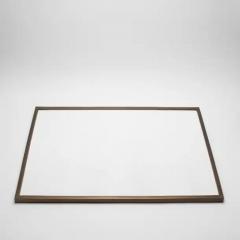  Kifu Paris Kifu Augousti Extra Large Rectangular Tray in Shagreen with Bronze Patina Brass by Kifu Paris - 3845261
