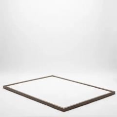  Kifu Paris Kifu Augousti Extra Large Rectangular Tray in Shagreen with Bronze Patina Brass by Kifu Paris - 3845265