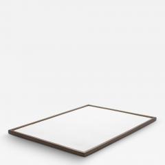  Kifu Paris Kifu Augousti Extra Large Rectangular Tray in Shagreen with Bronze Patina Brass by Kifu Paris - 3846125