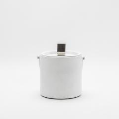  Kifu Paris Kifu Augousti Ice Bucket in White Shagreen with Stainless Steel Details by KIFU Paris - 4208422