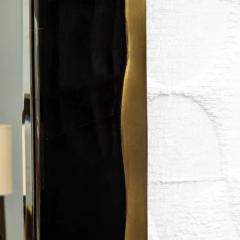  Kifu Paris Kifu Augousti Modern Mirror in Black Shell with Bronze Patina Brass Details by KIFU Paris - 3906878