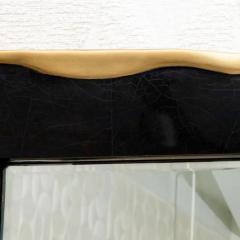  Kifu Paris Kifu Augousti Modern Mirror in Black Shell with Bronze Patina Brass Details by KIFU Paris - 3906879