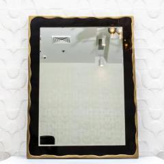  Kifu Paris Kifu Augousti Modern Mirror in Black Shell with Bronze Patina Brass Details by KIFU Paris - 3906881