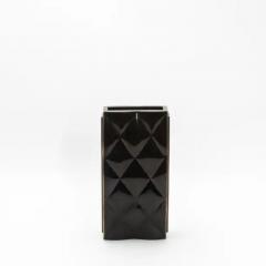  Kifu Paris Kifu Augousti Modern Quilted Vase in Black Shell by KIFU Paris - 3876471