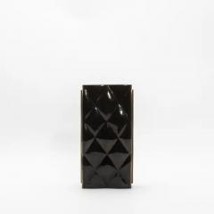  Kifu Paris Kifu Augousti Modern Quilted Vase in Black Shell by KIFU Paris - 3876476